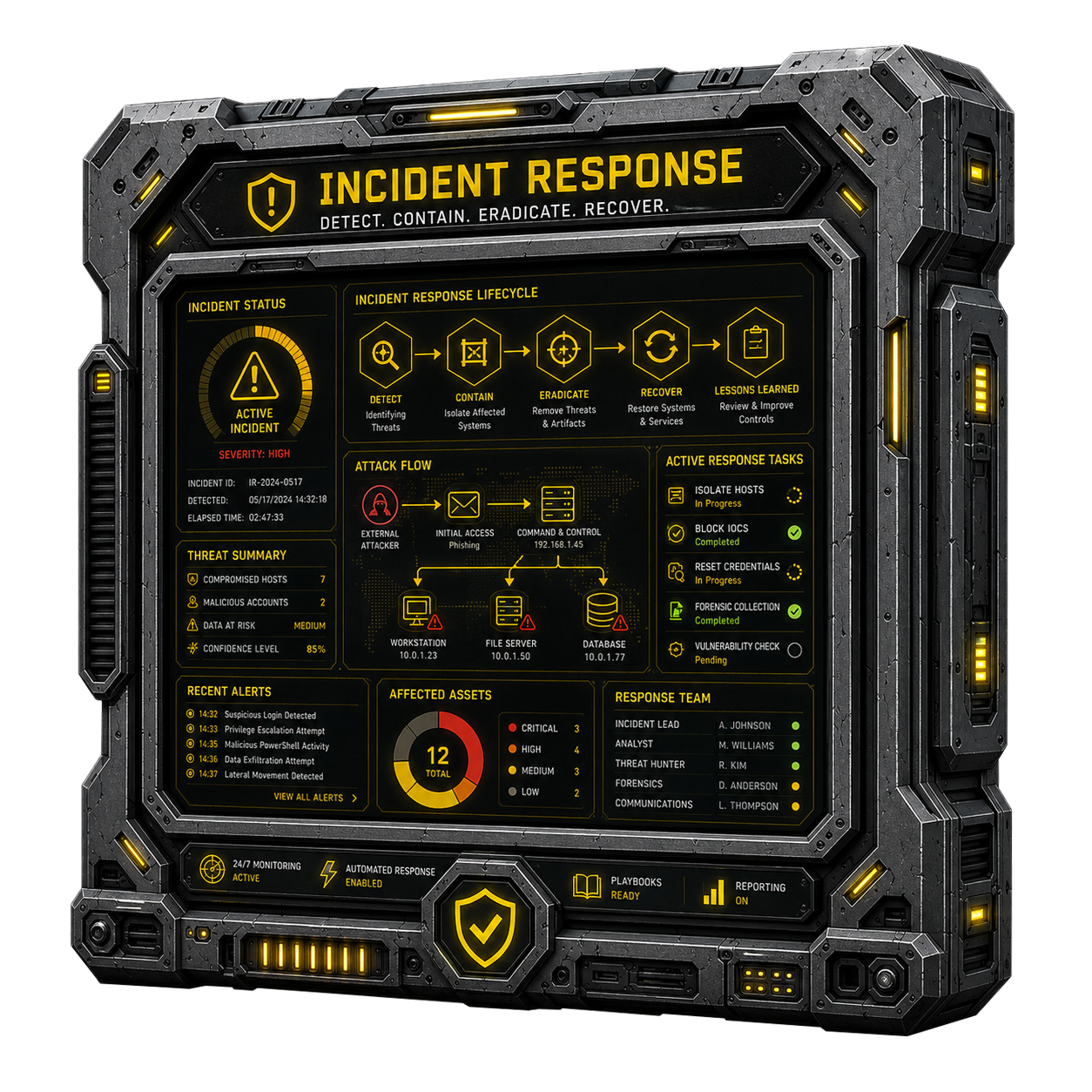 enterprise incident response program banner illustration