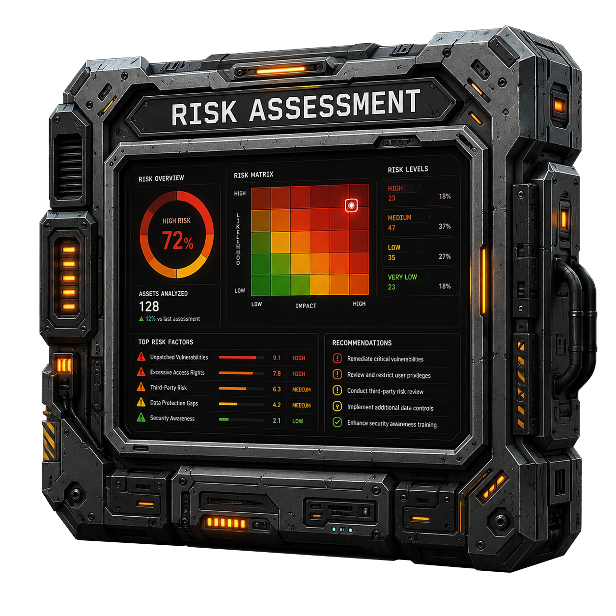 enterprise risk assesment banner illustration
