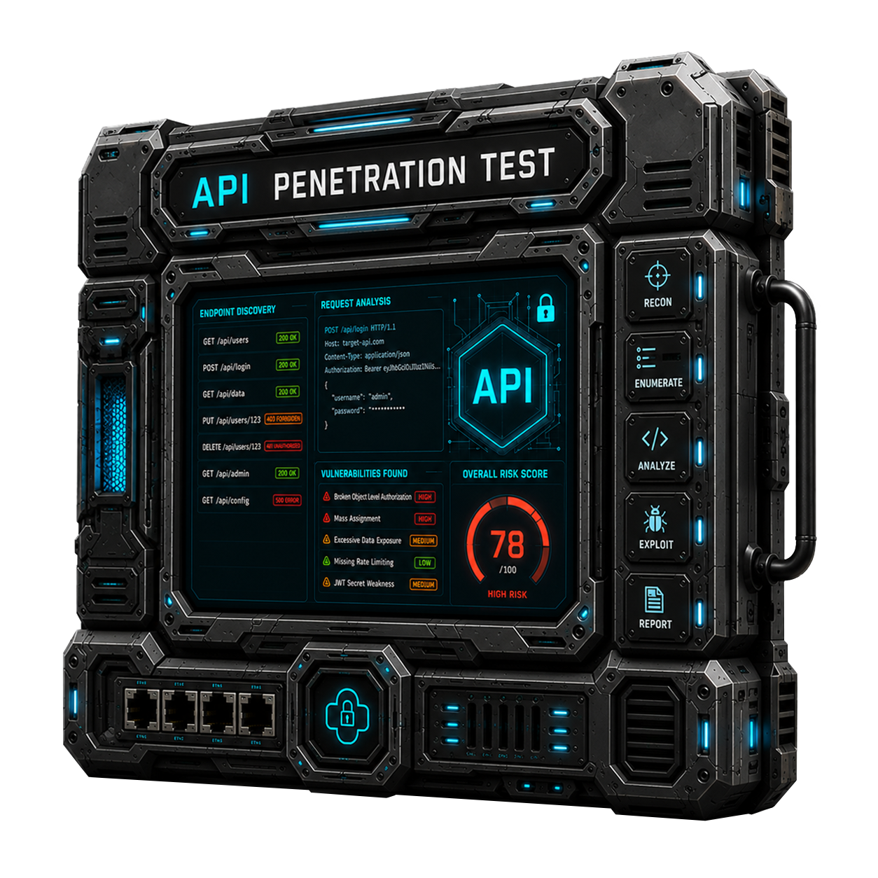 api penetration test banner illustration
