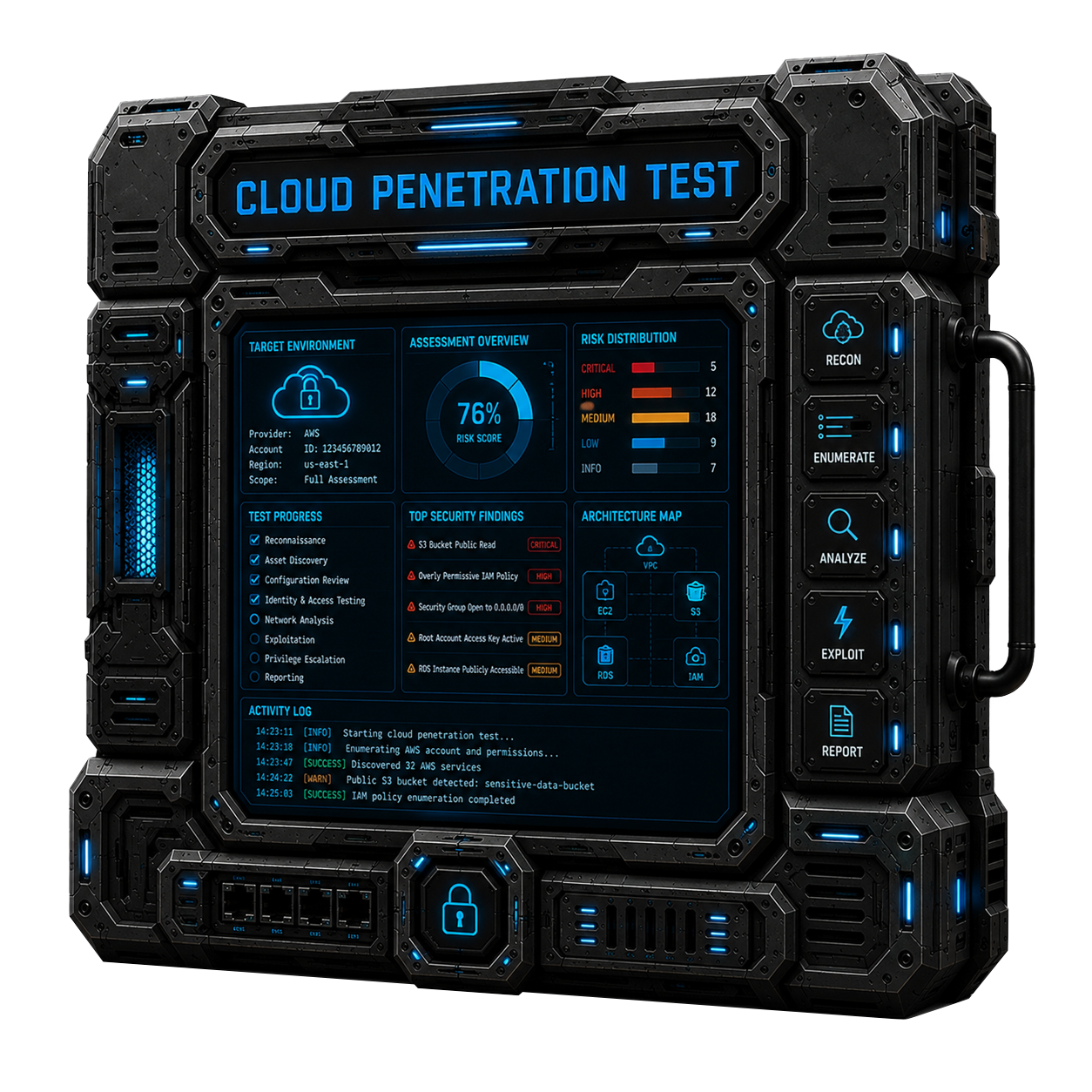 comprehensive penetration test banner illustration