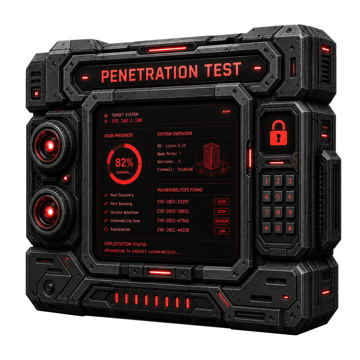 comprehensive penetration test banner illustration