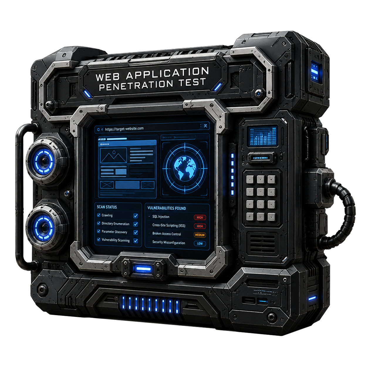 web app penetration test banner illustration